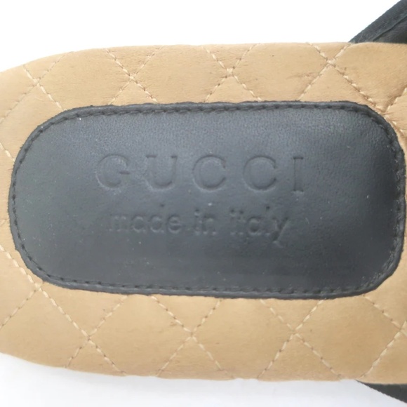 GUCCI LAWRENCE CRYSTAL SNAKE-EMBELLISHED SLIPPER MULES EMERALD VELVET SIZE 7 - Picture 5 of 6